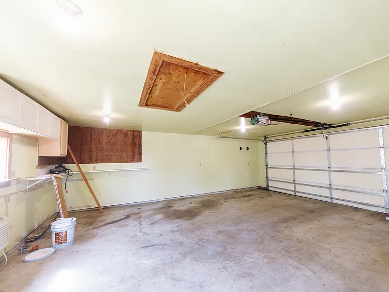2 car garage with heat & air