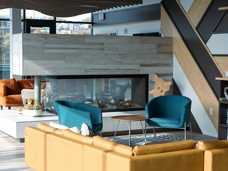 Crow's Nest Clubroom Fireplace
