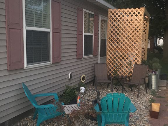 Goldfish pond sitting area
