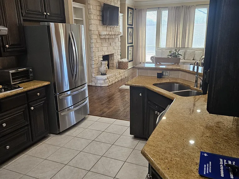 Kitchen looking towards family room