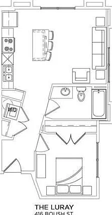 The Luray | 1 Bedroom | 1 Bathroom