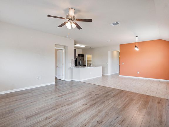 beautiful open concept with kitchen, living room and dining room