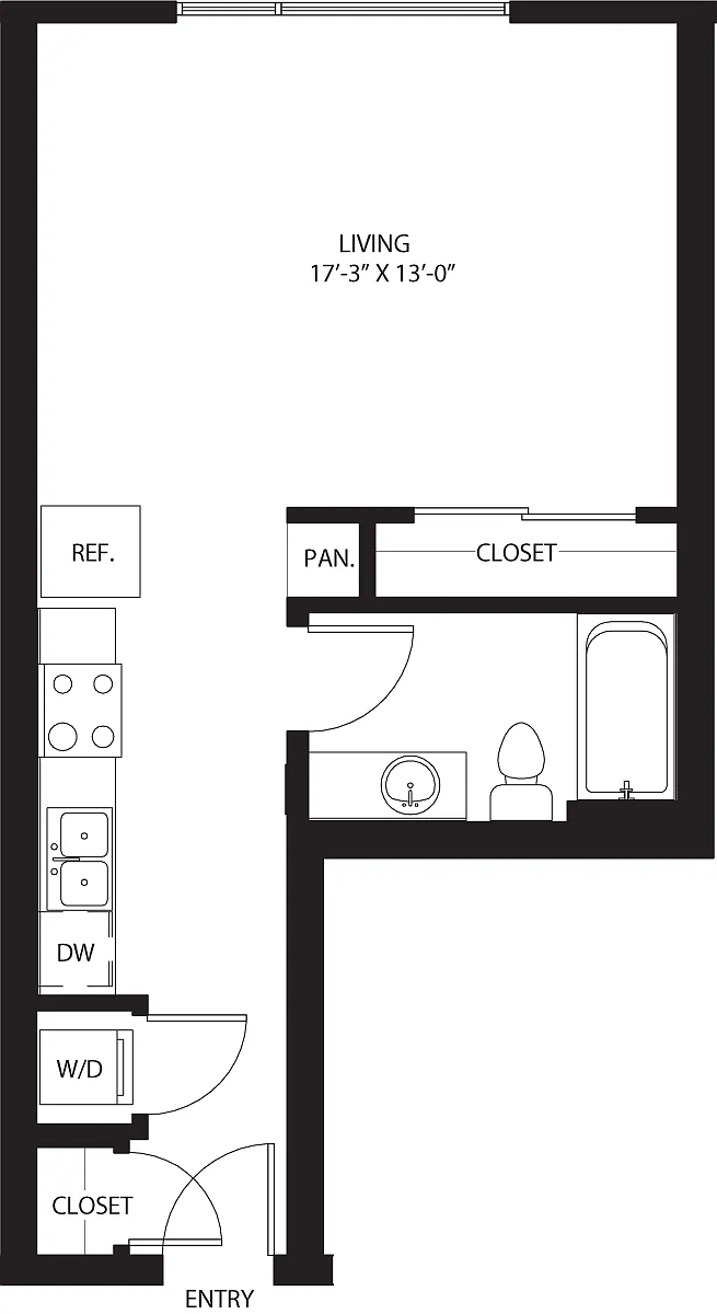 Floor plan Studio S1