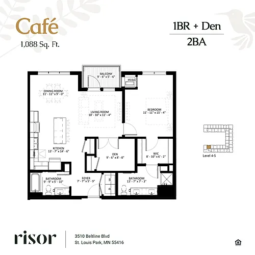 Floor plan Cafe