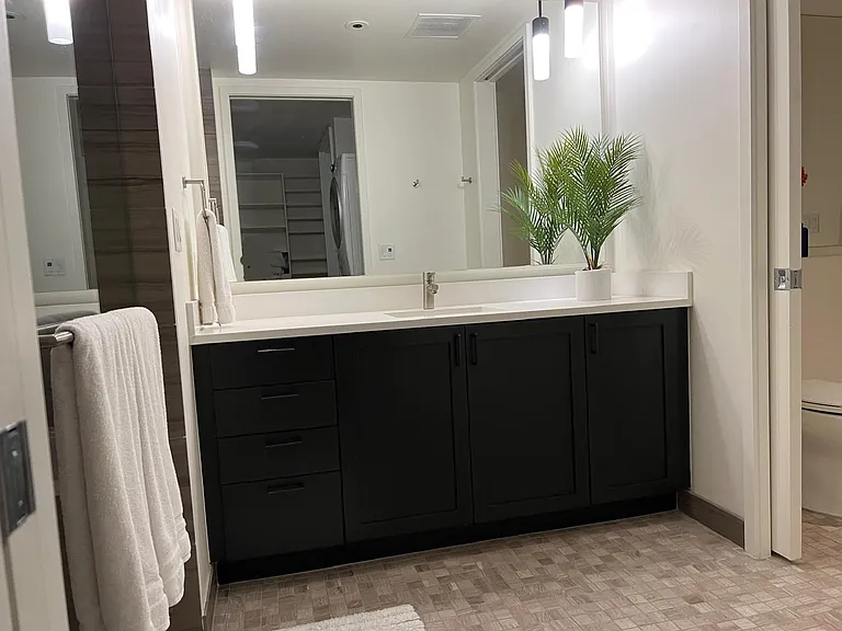 primary bath with two vanity