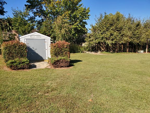 back yard, storage shed