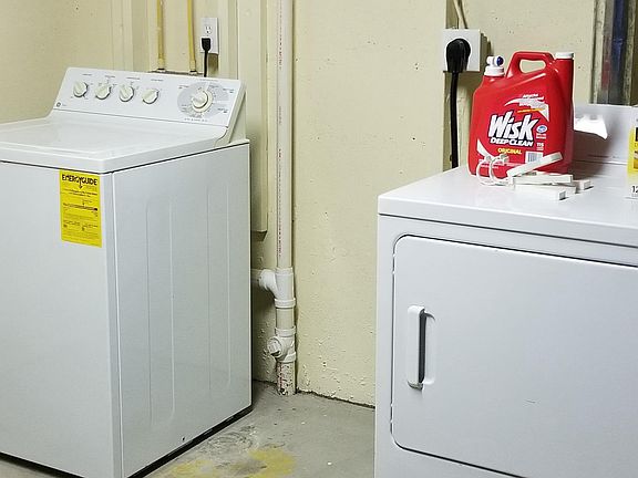 Washer & dryer basement level