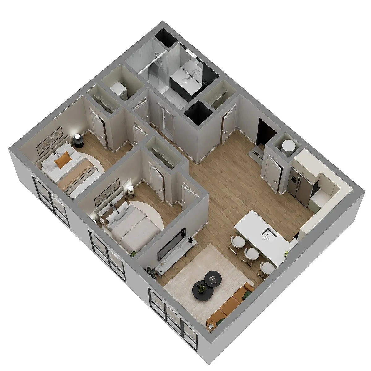 Floor plan B1