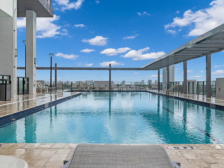 Enjoy relaxing at your new rooftop pool with friends