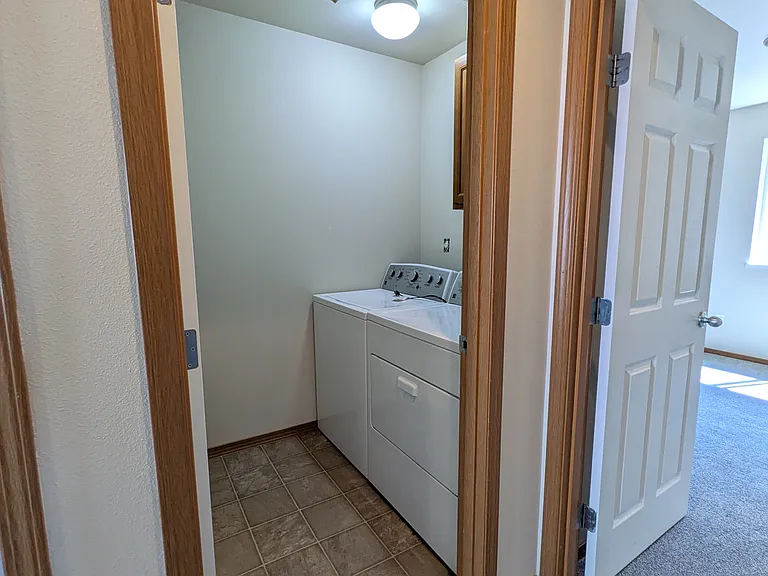Upstairs laundry room