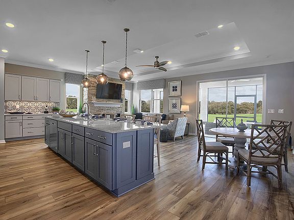 Ginger floor plan at On Top of the World Communities Kitchen looking over Living room