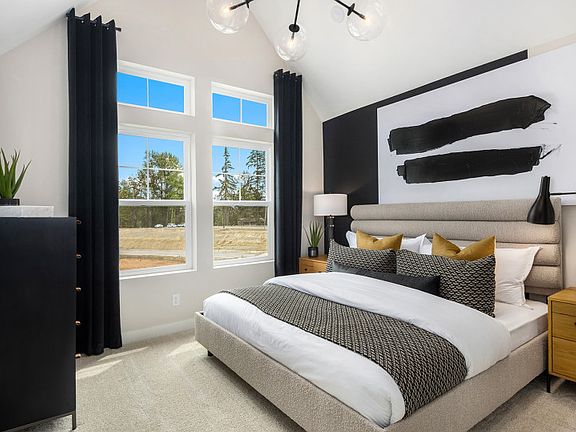 Primary Bedroom with Vaulted Ceilings