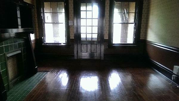 dining room door to front porch