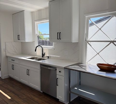 all new appliances, cabinets, sink and faucet