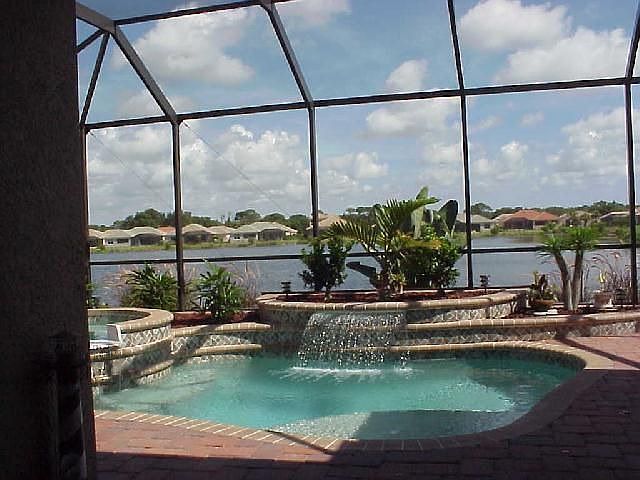 Pool with Panoramic View of Lake