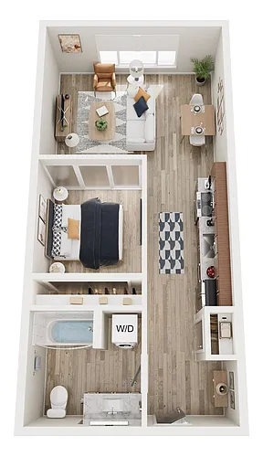 Floor plan U1 Urban One Bedroom
