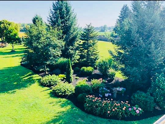Beautifully manicured beds