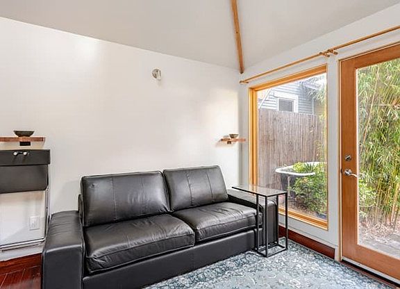Living room w/ garden view