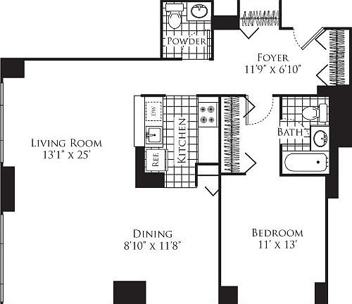 2nd image of 305 W 50th St APT 17G