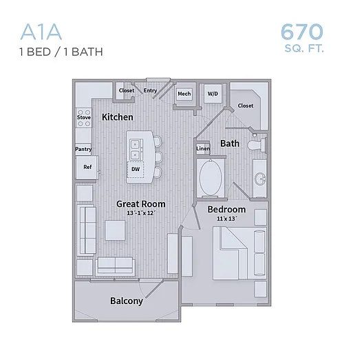 Floor plan A1A