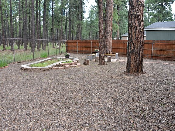 Raised garden & sitting area