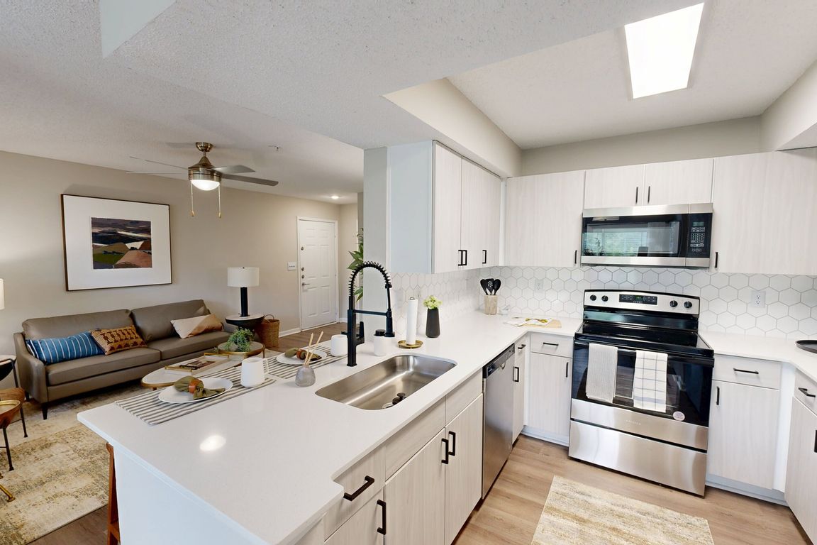 Newly Renovated Kitchen with Gorgeous Hardwood-Style Flooring