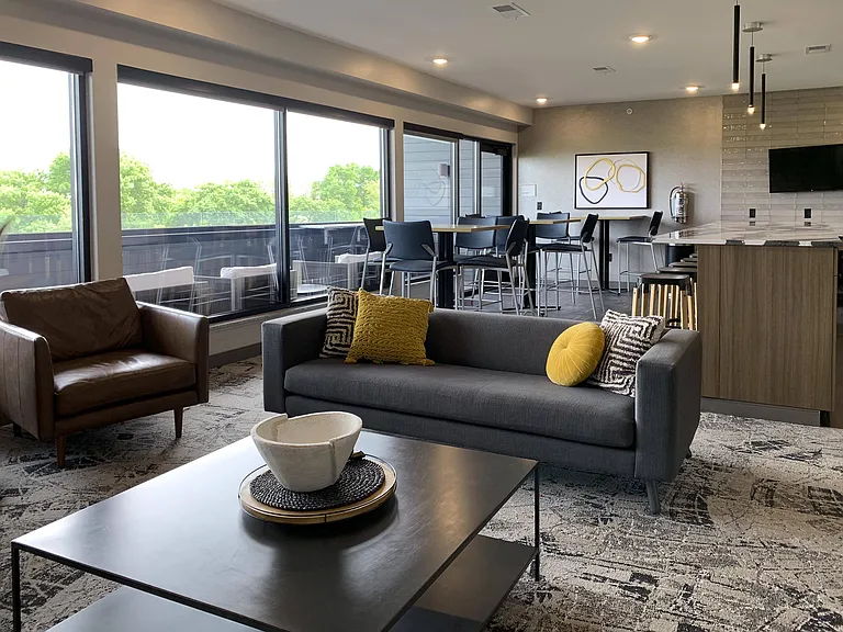 Enjoy plenty of seating and stunning views in our sky lounge.