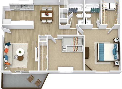 Floor plan 2 Bedroom