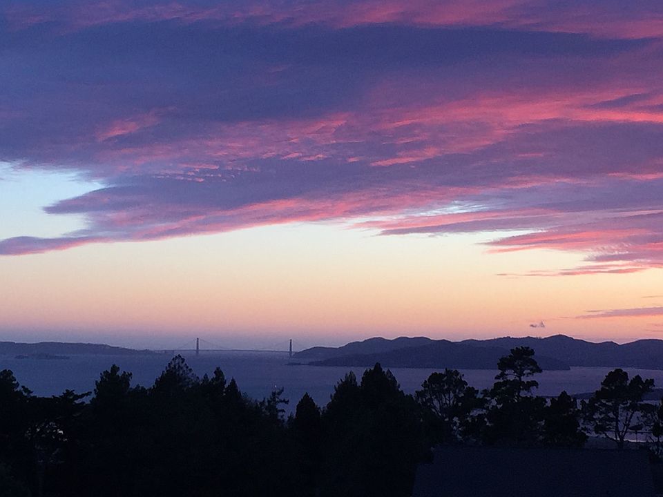 View from the House at night