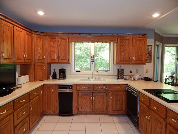 Oak cabinets