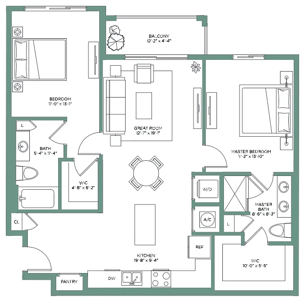 Floor plan Calusa Pines