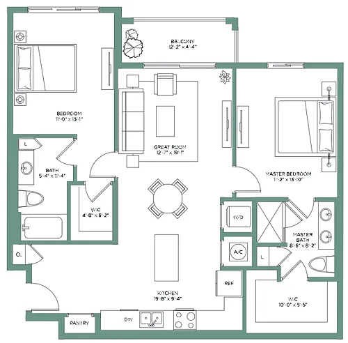 Floor plan Calusa Pines