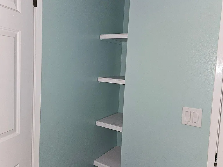 Master bath linen closet