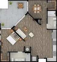 2 bed, 2.0 bath, 1068 sqft, $2,000 — Photo 2