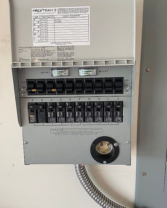 10 circuit Transfer Switch