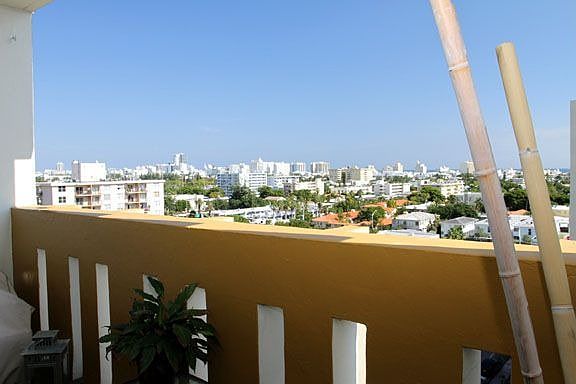 city views from this large open balcony