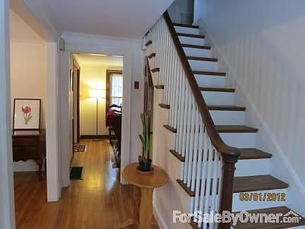 Front hallway, oak flooring