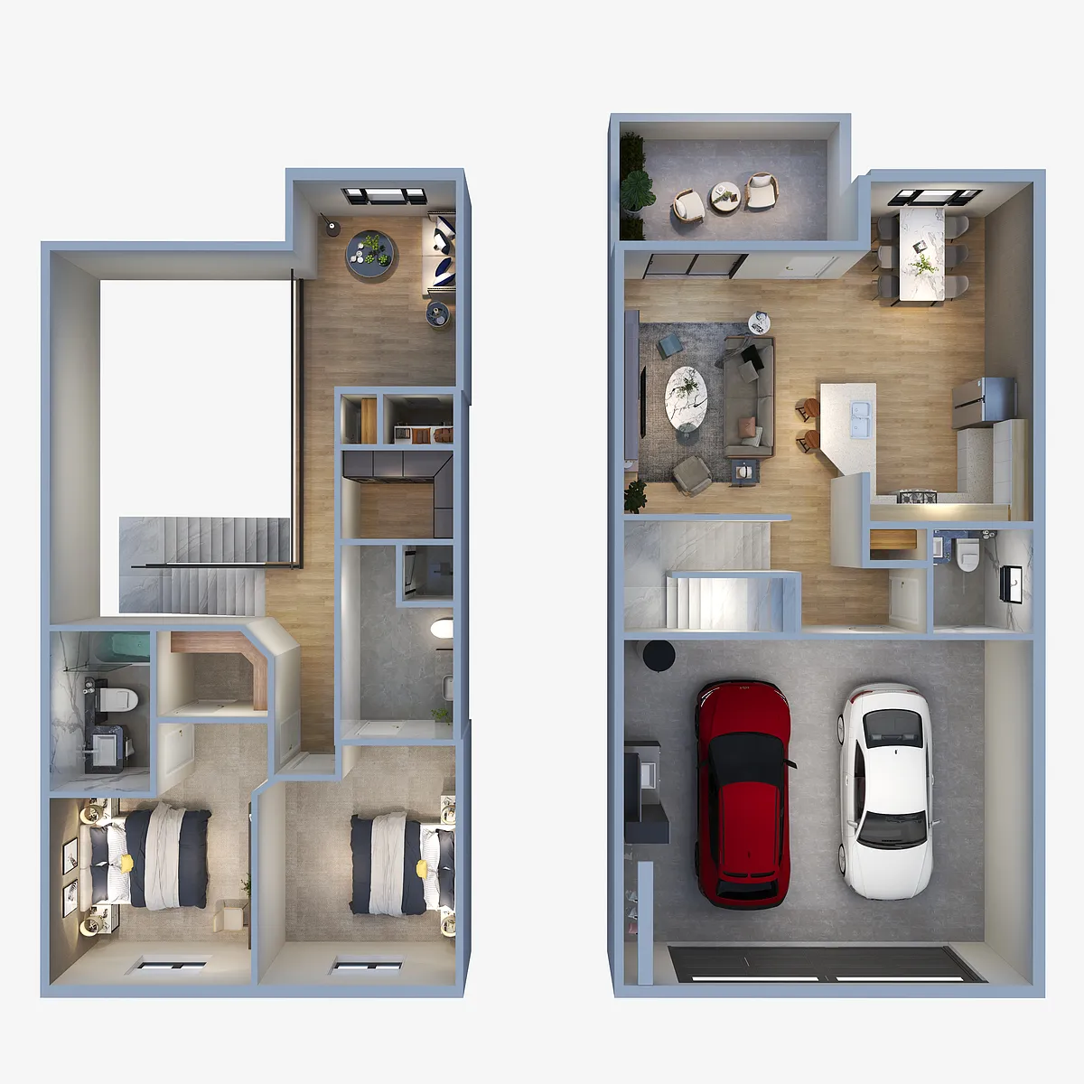 Floor plan 2x2.5 Loft Renovated