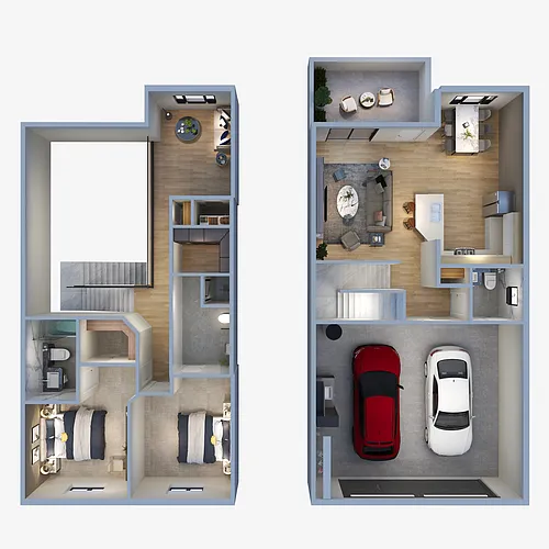 Floor plan 2x2.5 Loft Renovated