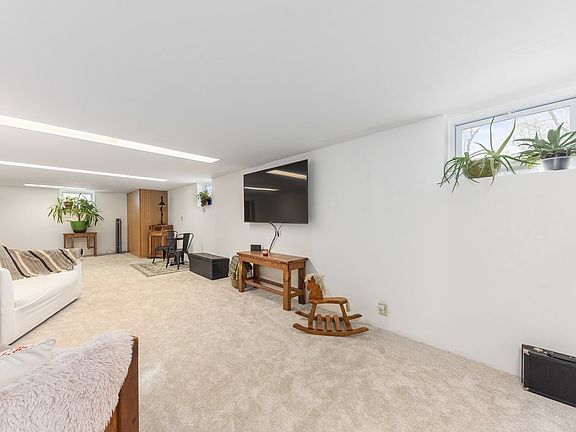 Basement offers loads of natural light plus a large recreation space.