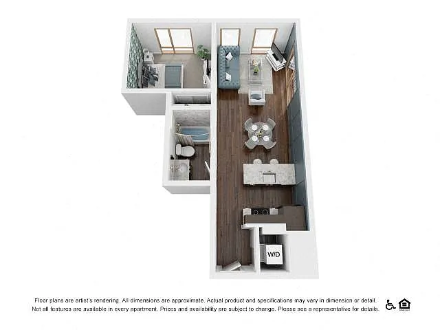 Floor plan 1X1 C