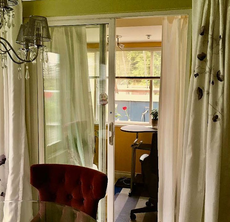 den entrance, with sleeping loft