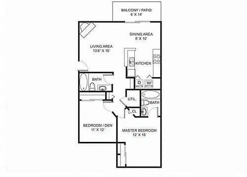 Floor plan B1 Renovated