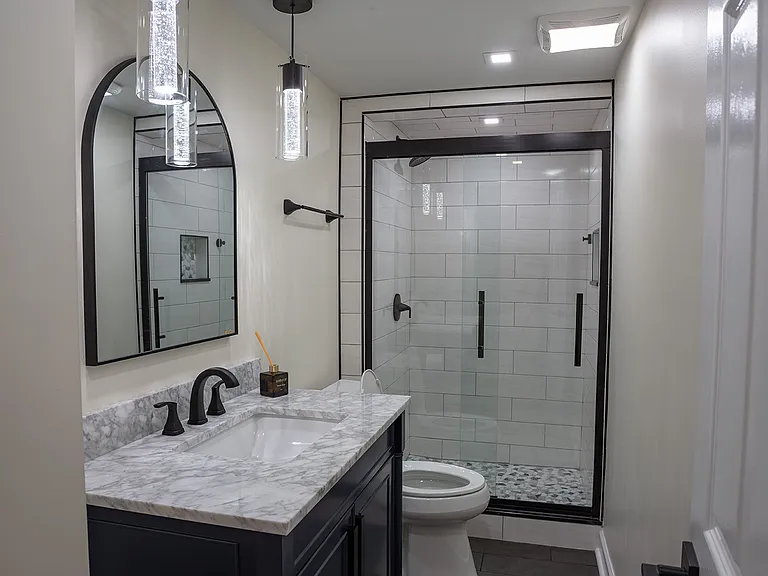 3rd full bath lower level