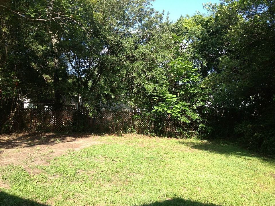 Fenced in backyard.