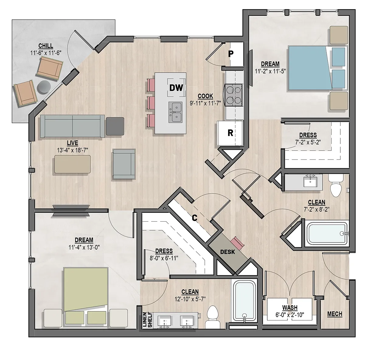 Floor plan Bentley II