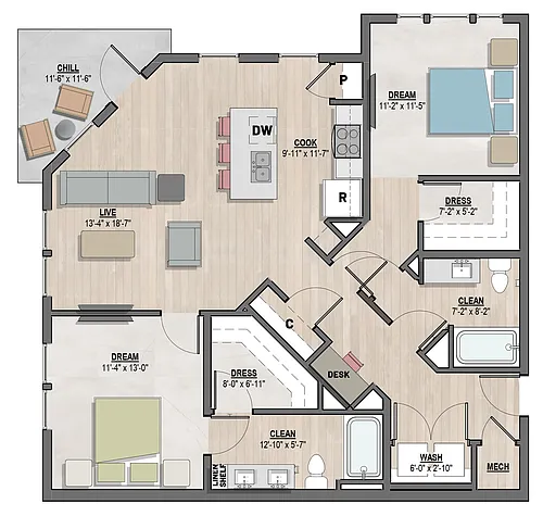 Floor plan Bentley II