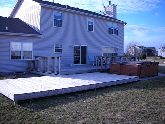 Backyard deck 