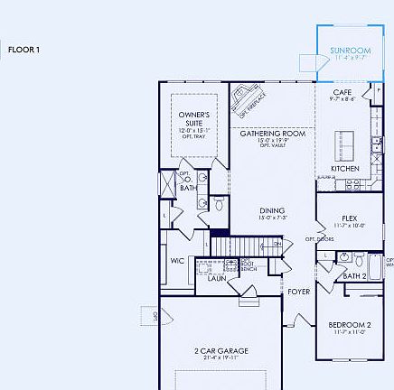 Bayport Floor Plan, Quick Move-In Home, Floor 1