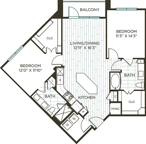 Floor plan B3